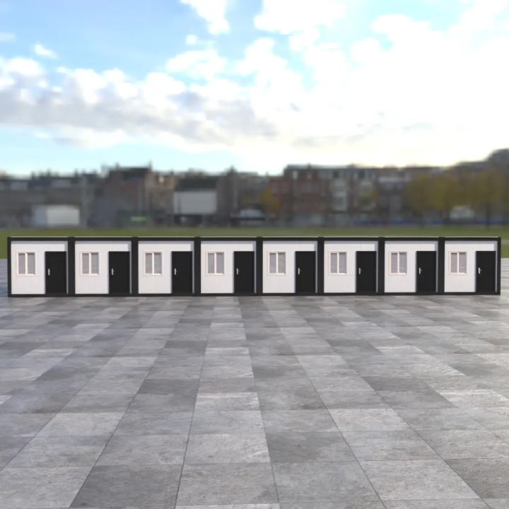 8x Container 20ft Noirs : Siège Humanitaire & Bureaux ONG