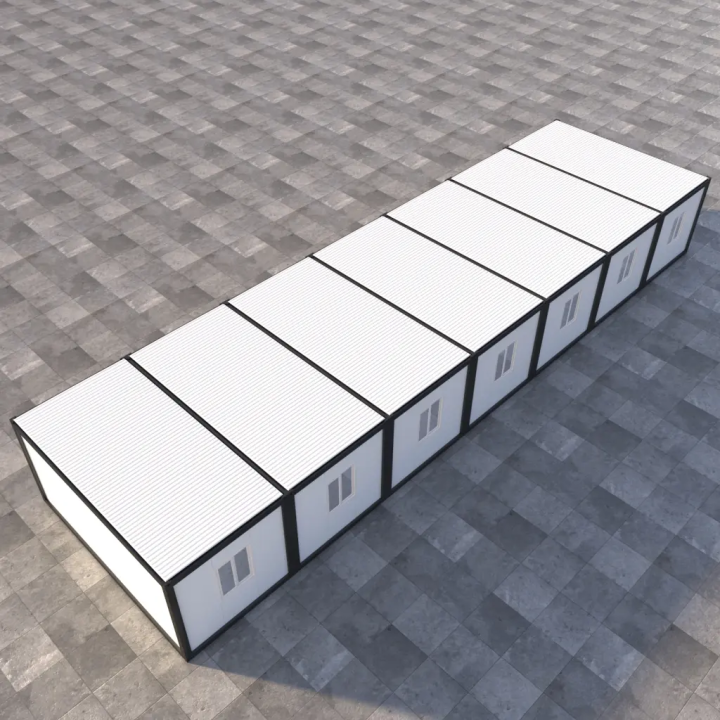 7 Units Black Frame Site Office: Professional Contractor HQ