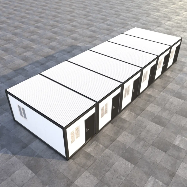 6x Container 20ft Marco Preto: Salas de Aula Modernas e Seguras
