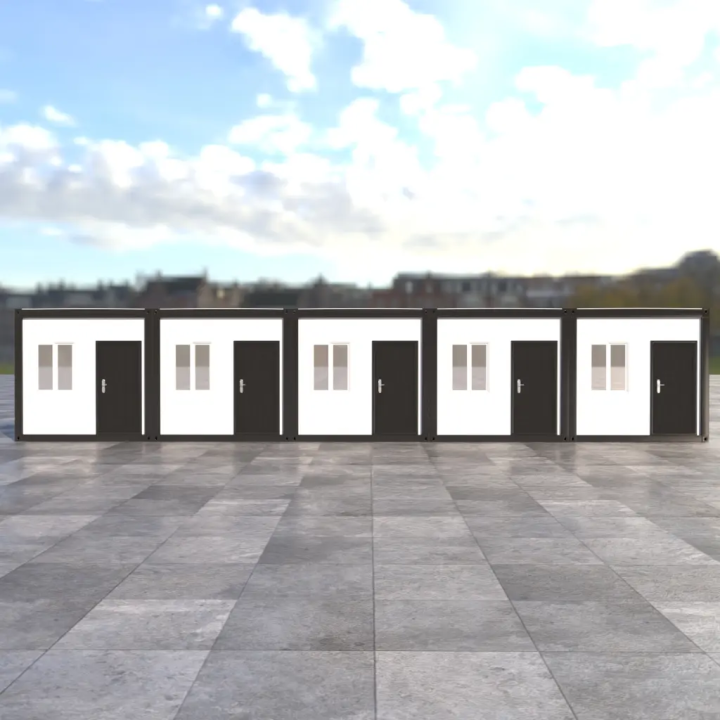 Modern Black 5-Unit Beach Villa: Stylish & Luxury Resort Pods