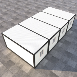 4x 20ft Modern Black Food Stall: High-End Design for Food Parks