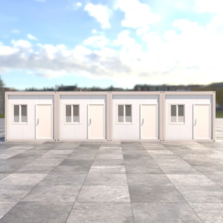 4 聯排 20呎白色貨櫃屋：創業家專屬微型工作室與辦公空間