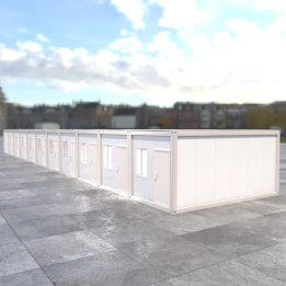 11-Unit White Frame Logistics Support Hub