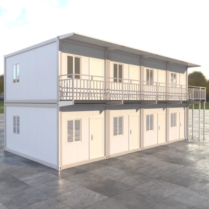 Hébergement Modulaire (8x 20ft) : Complexe de Gîtes 2 Étages