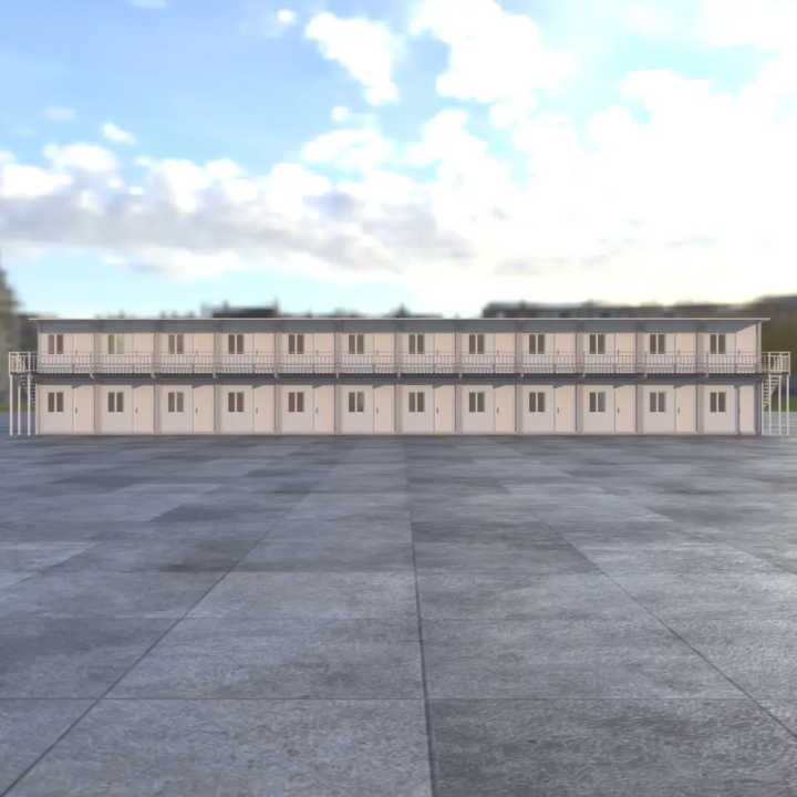 24-Unit White Frame Pop-up Mall