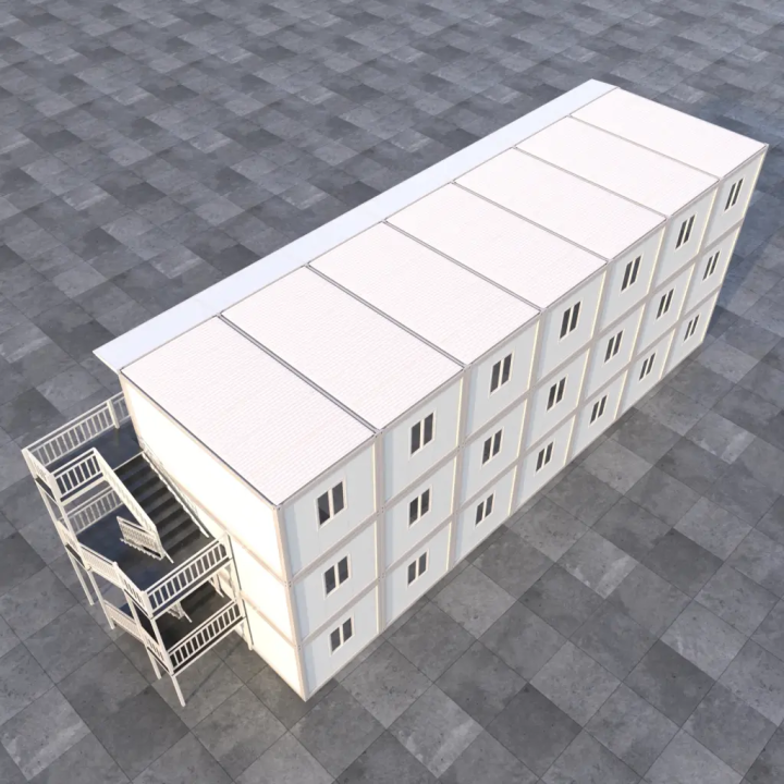 Base Militaire R+2 (21x 20ft) : Forces de Sécurité & Casernement