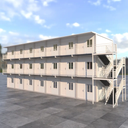 Cuartel de Seguridad 3 Plantas (21x 20ft): Base Operativa