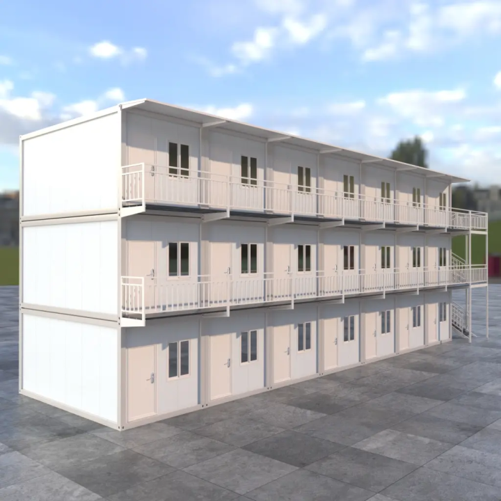21-Unit White Frame Military Barracks
