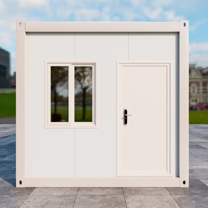 Casa Container Padrão 20 Pés | Branca | 1 Porta 2 Janelas