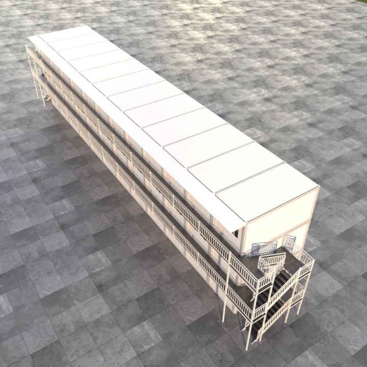 36-Unit White Frame Labor Village