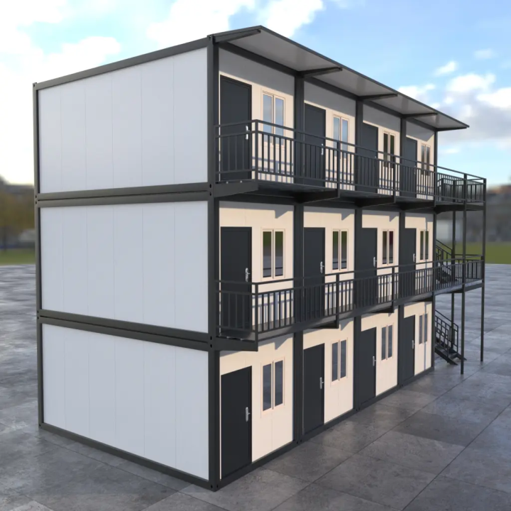 Siège Administratif R+2 Noir (12x 20ft) : Groupe Construction
