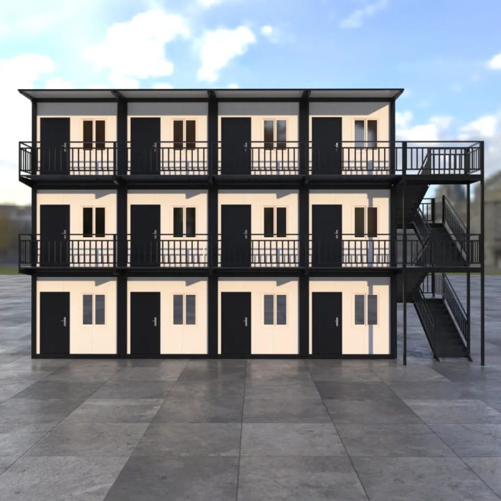Siège Administratif R+2 Noir (12x 20ft) : Groupe Construction