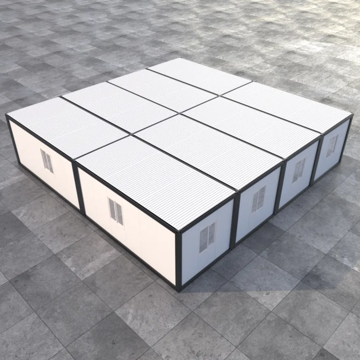 Centro Gastronômico Modular (8 Unidades Pretas)