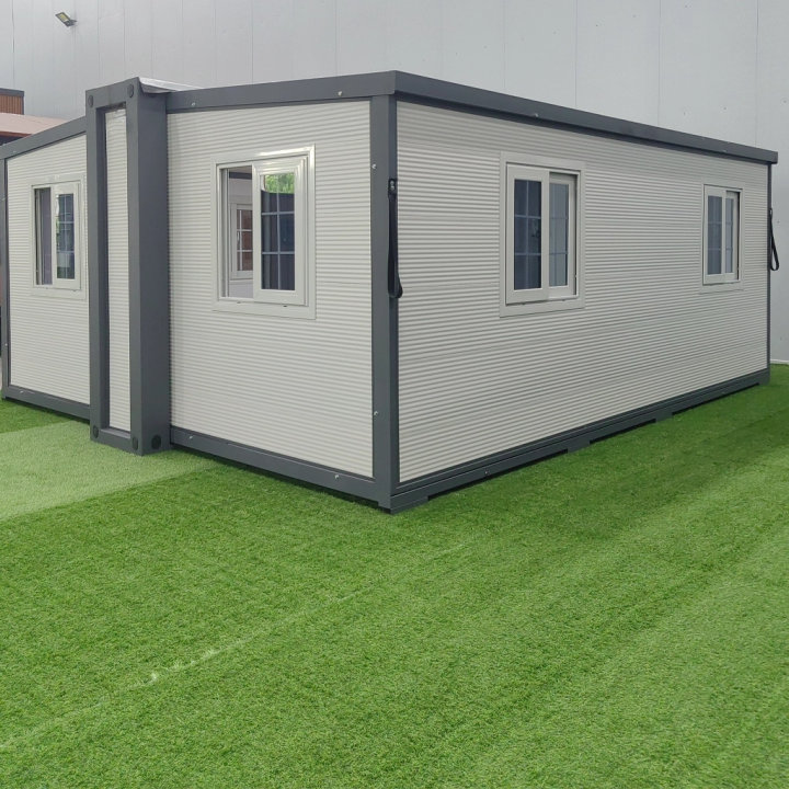 White Expandable Container House | Column-Free Prefab Home
