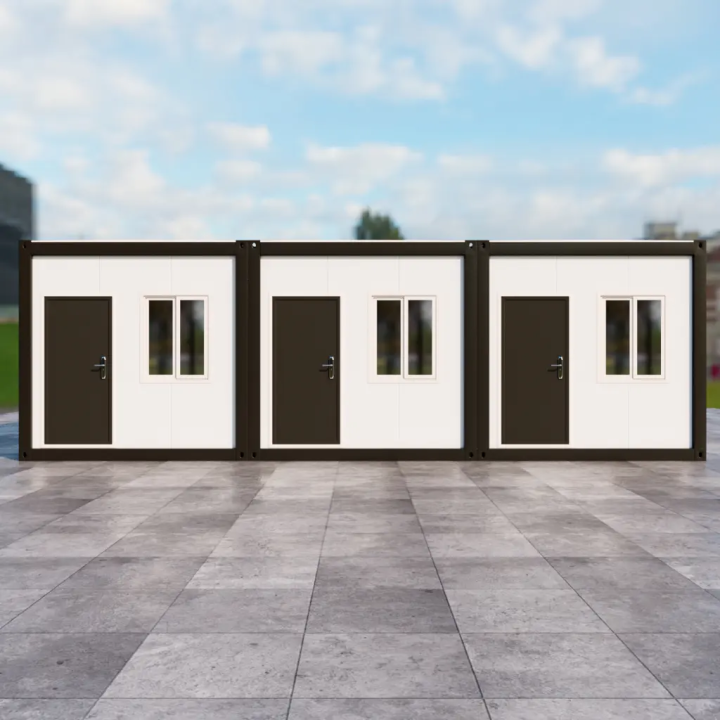 3 Módulos 20ft Negro: Clínicas y Consultorios de Diseño