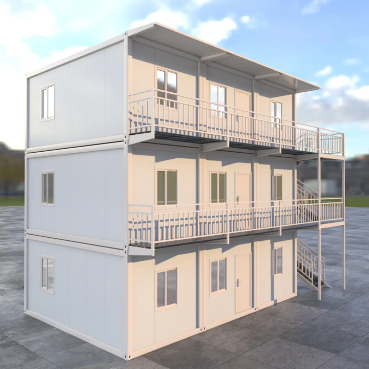 Трехэтажный городок 162м²: Центр в Арктике (9 блоков)