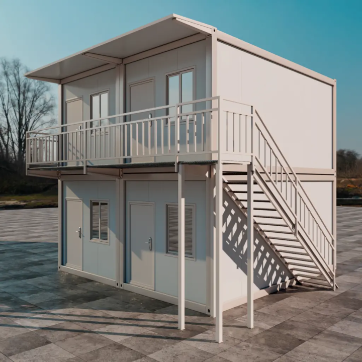 4-Unit White Frame Apartments