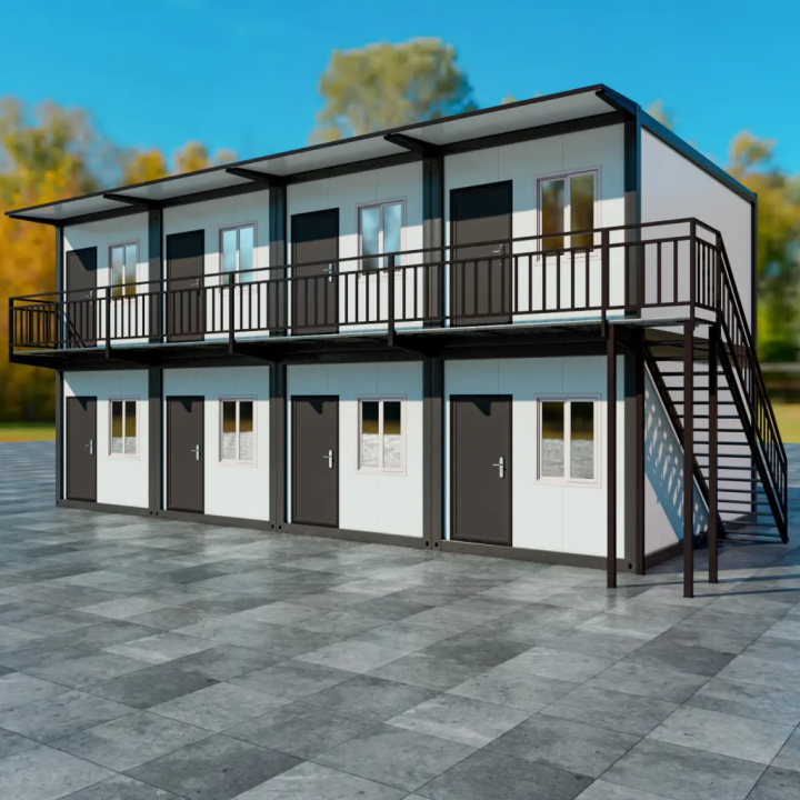 Hotel Boutique Modular Negro: Complexo de 8 Módulos 20ft (2 Pisos)