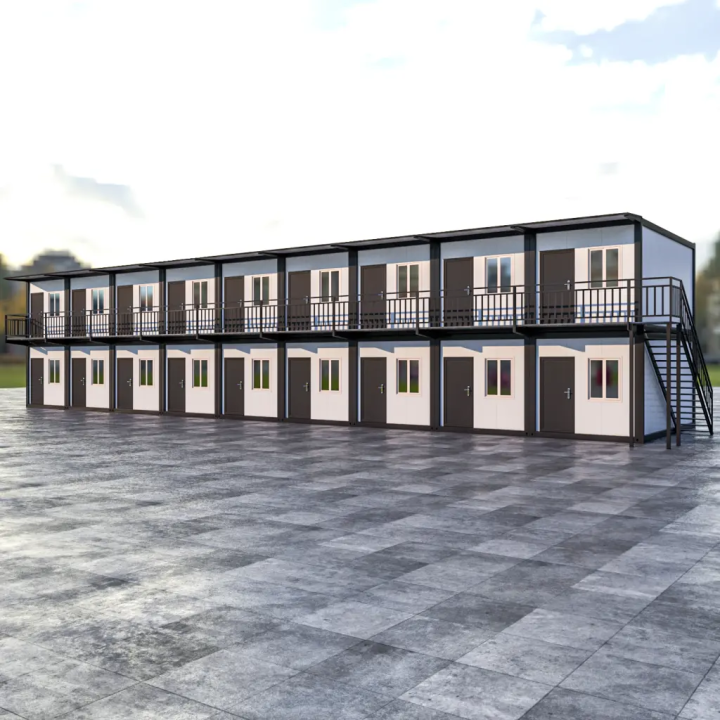 Complexe Fitness R+1 : Salle de Sport Modulaire Noire (18x 20ft)