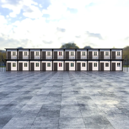 20-Unit Modern Industrial Office: 2-Floor Black Admin Complex