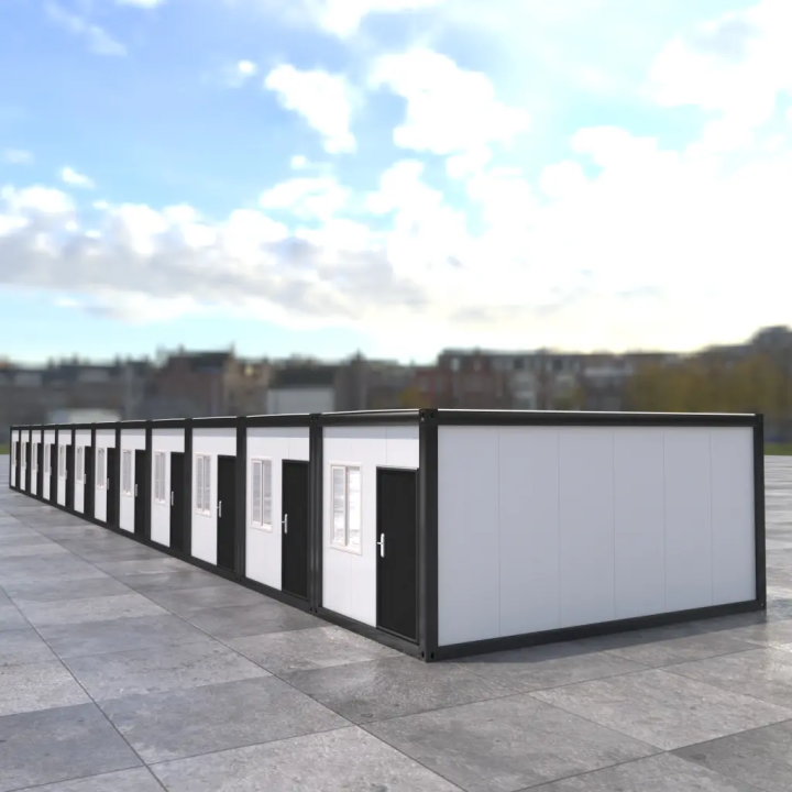 12x Container 20ft Noirs : Complexe Hôtelier & Vacances Design